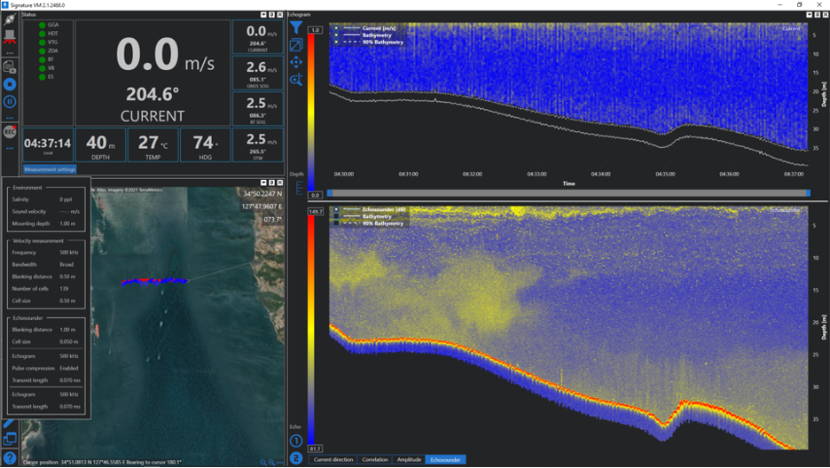 VM echosounder screenshot